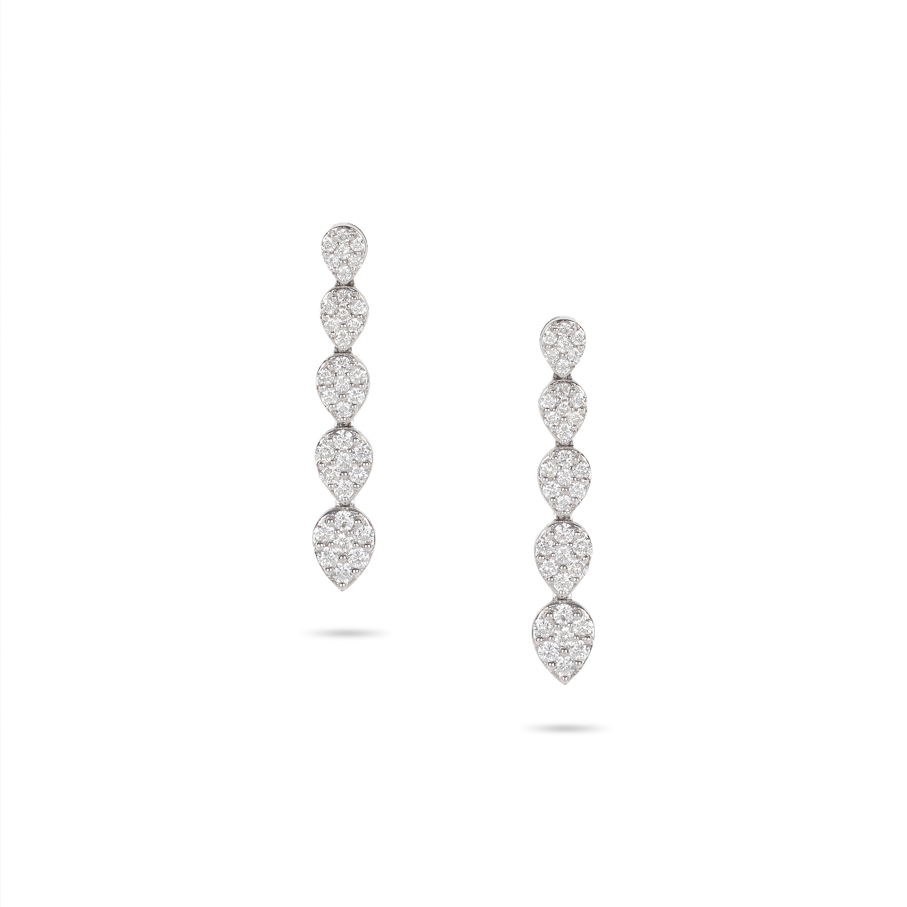 Pear Shape Illusion Drop Diamond Earrings | Jewelry shops 
