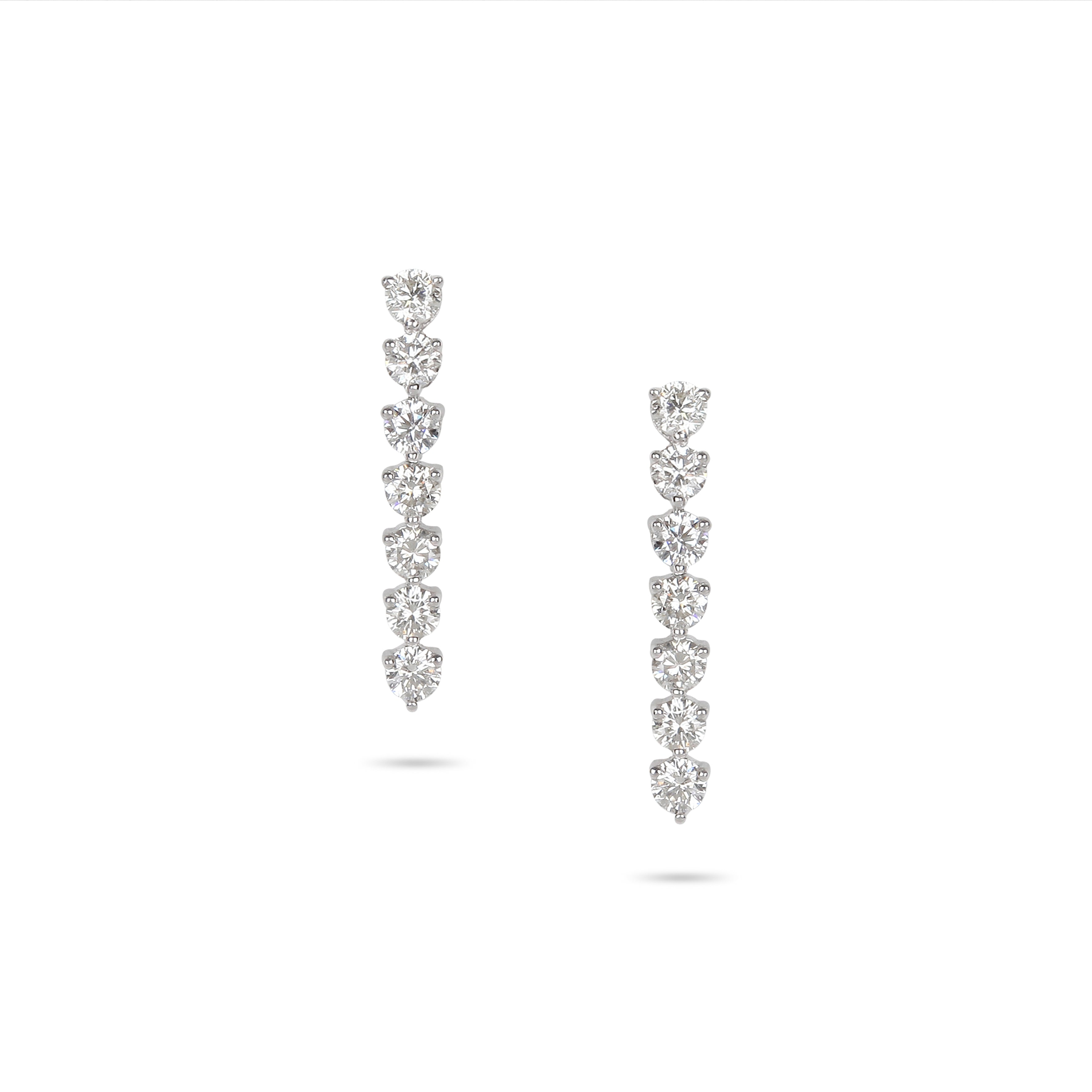 Linear Drop Diamond Earrings | Diamond Shop Online