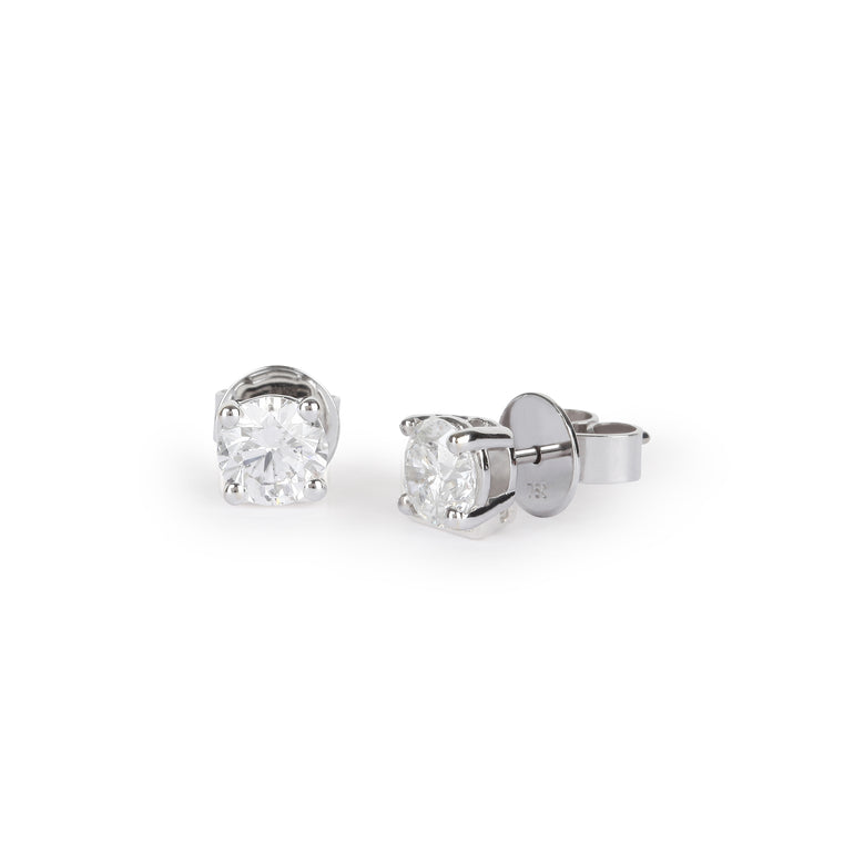 Certified Solitaire Diamond Stud Earrings | Diamond earring 
