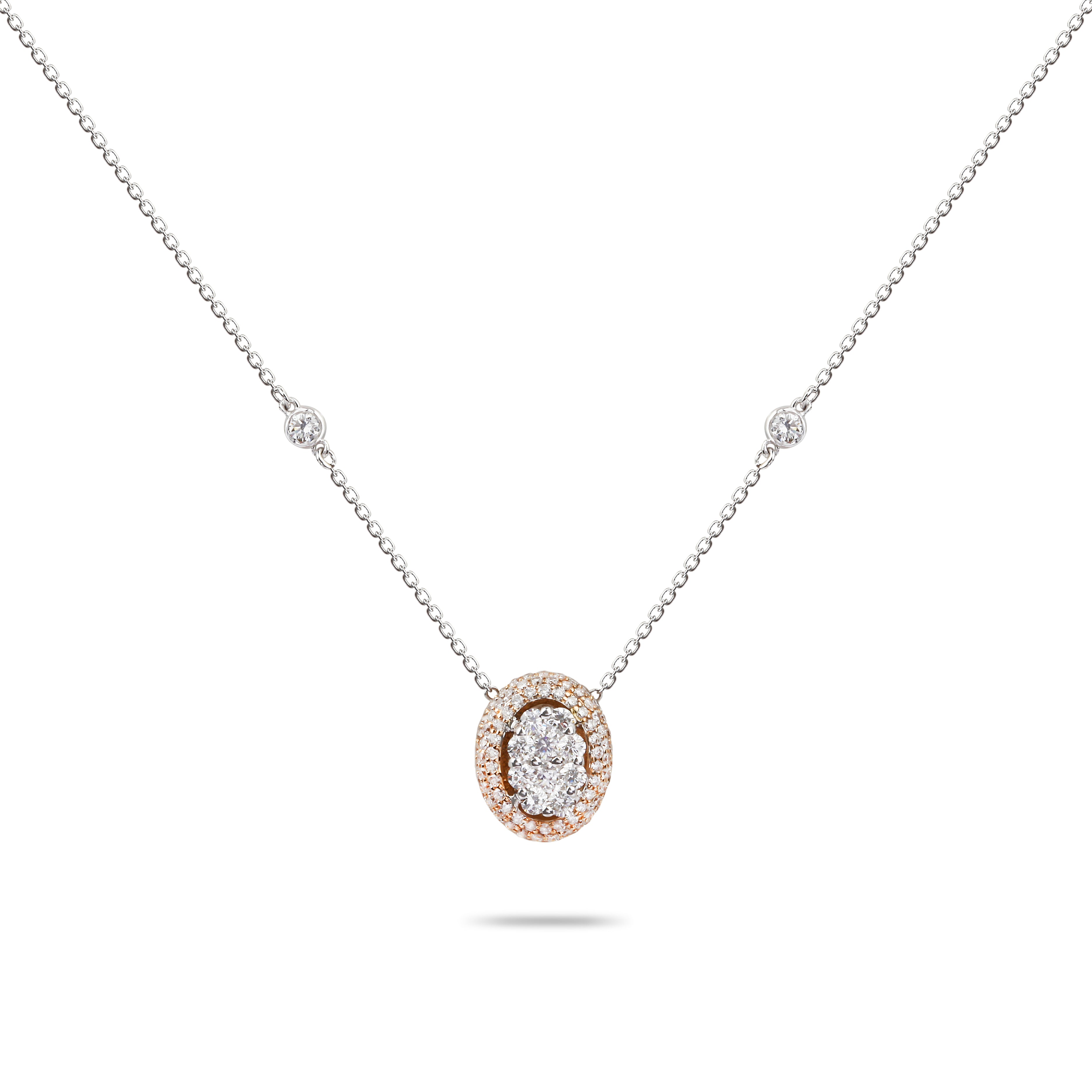 Illusion Diamond Pendant | Diamond Necklace | Ladies Necklace