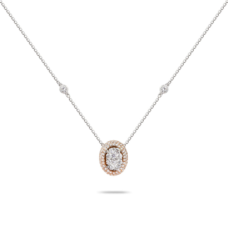 Illusion Diamond Pendant | Diamond Necklace | Ladies Necklace