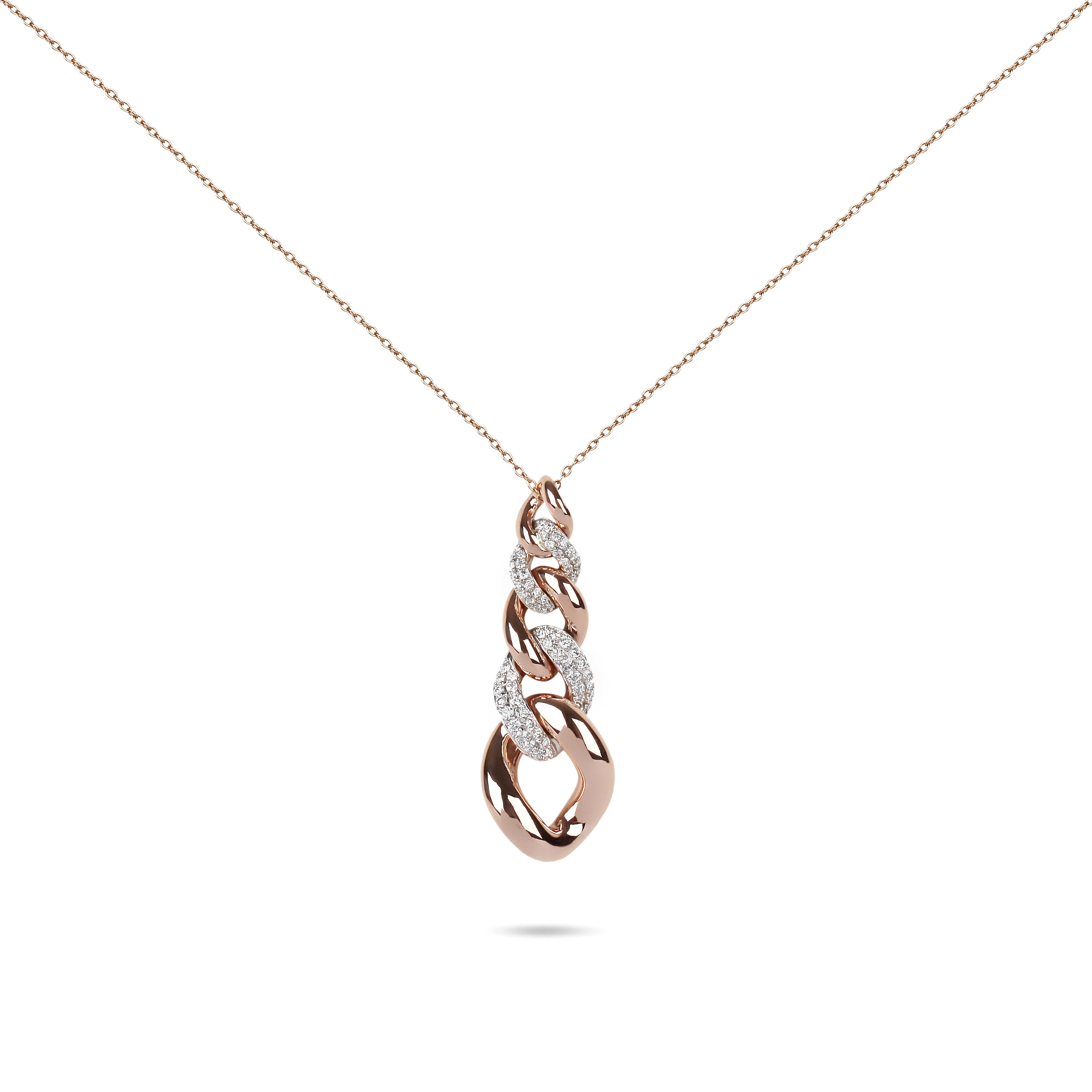 Cuban Link Drop Diamond Chain Necklace | Jewelry Online 