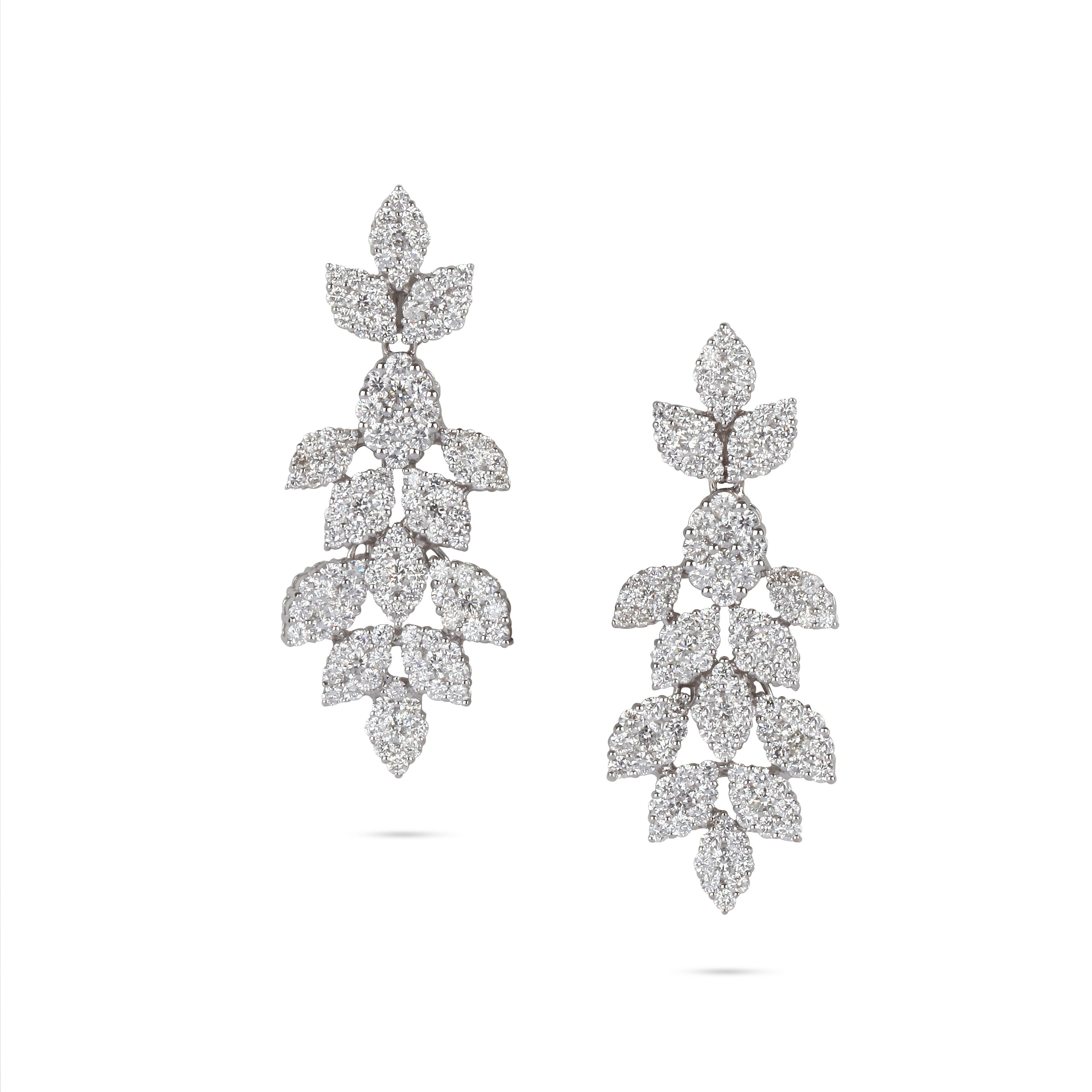 Pear Shape Drop Diamond Earrings | Online jewelry 