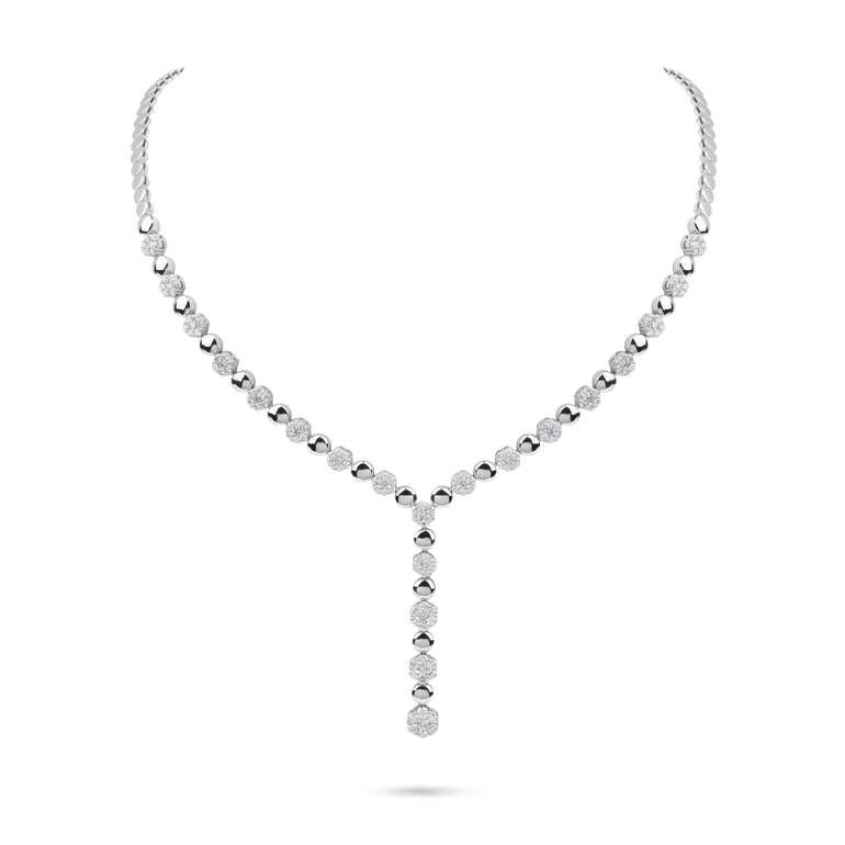 Patterned Drop Diamond Collar Necklace | Diamond Necklace Necklaces For Women