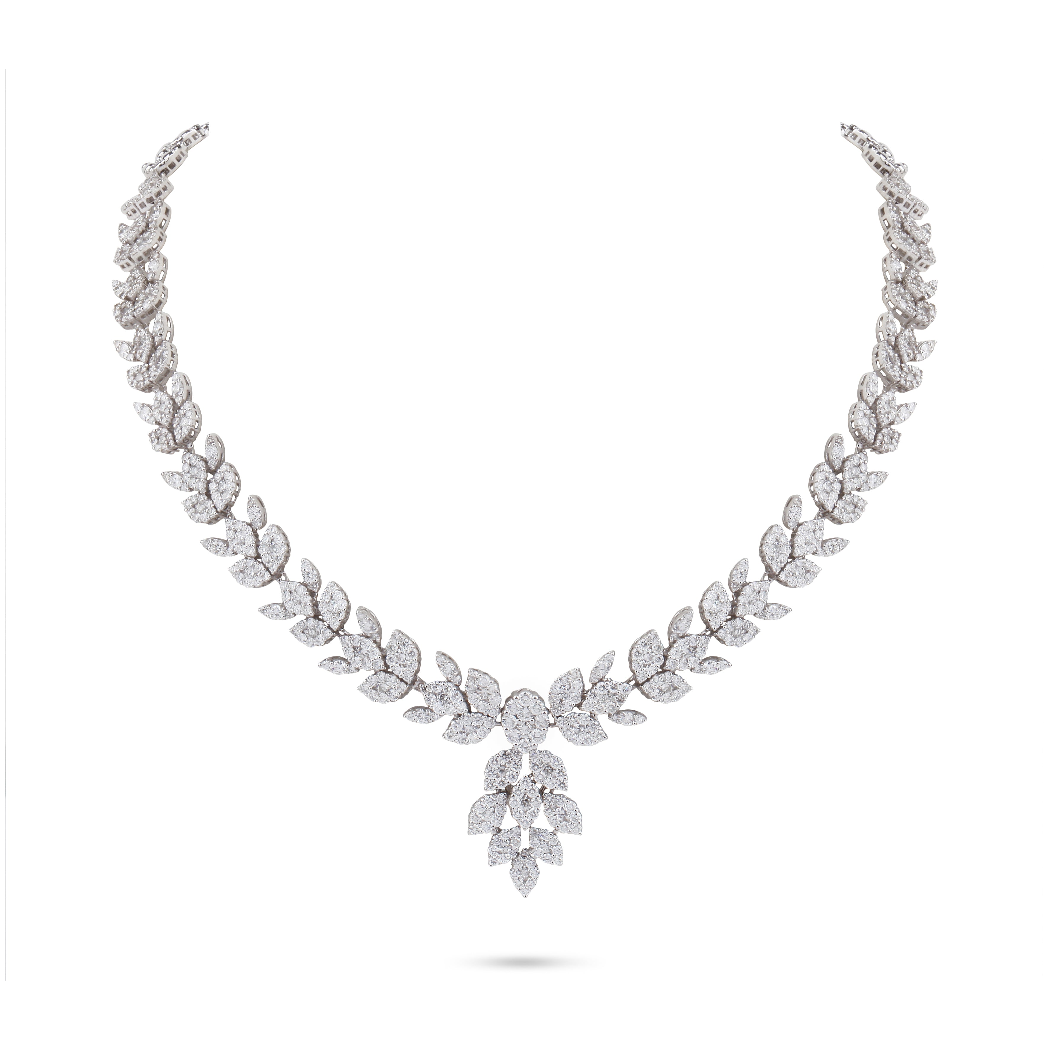 Marquise Shape Collar Diamond Necklace | Diamond Jewellery Online