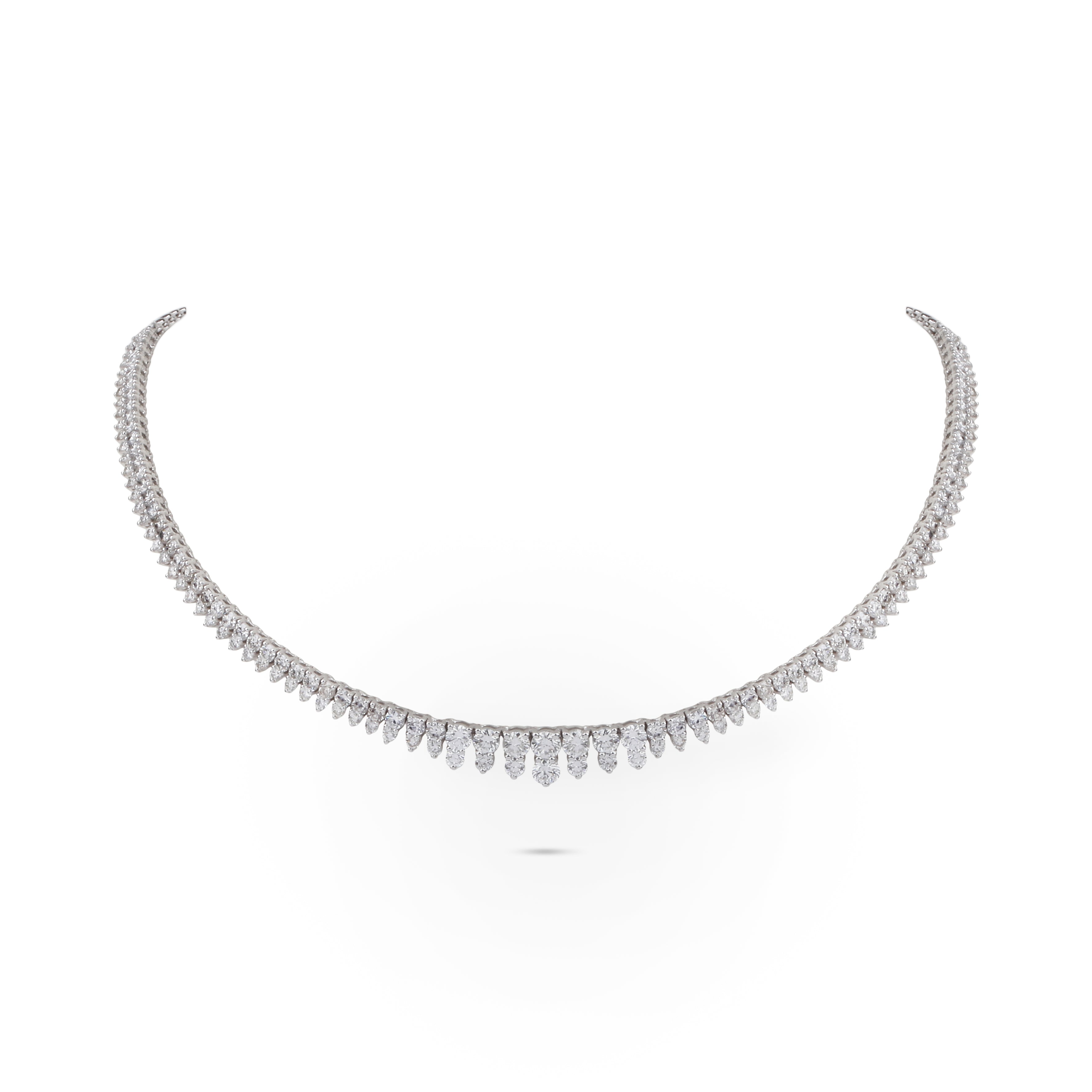 Double Layer Diamond Collar Necklace | Diamond Necklace | Ladies Necklace 