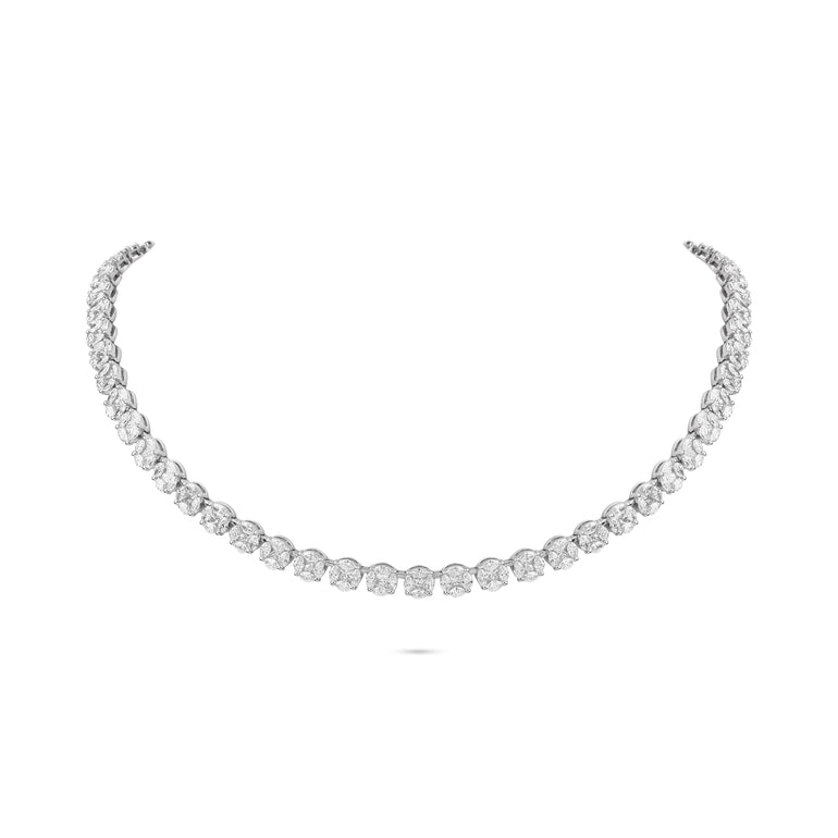Illusion Diamond Collar Necklace | Diamond Necklace | Diamond Store