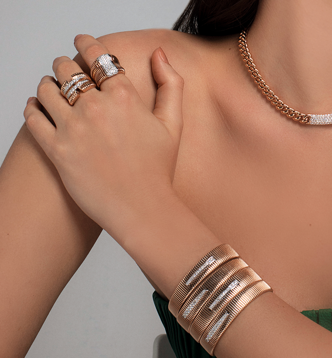 Two-Tone Diamond Band | Diamond Ring | Best Jewellery Online