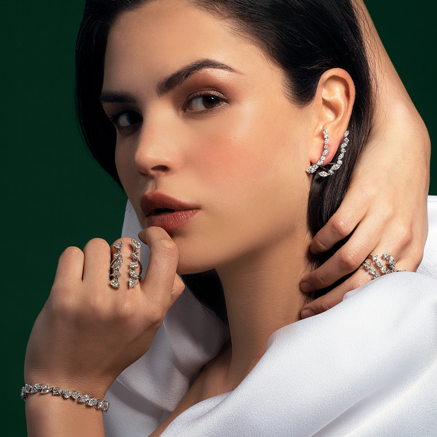 Multi-Cut Diamond Tennis Bracelet | Bracelet Design | Diamond Jewellery Online
