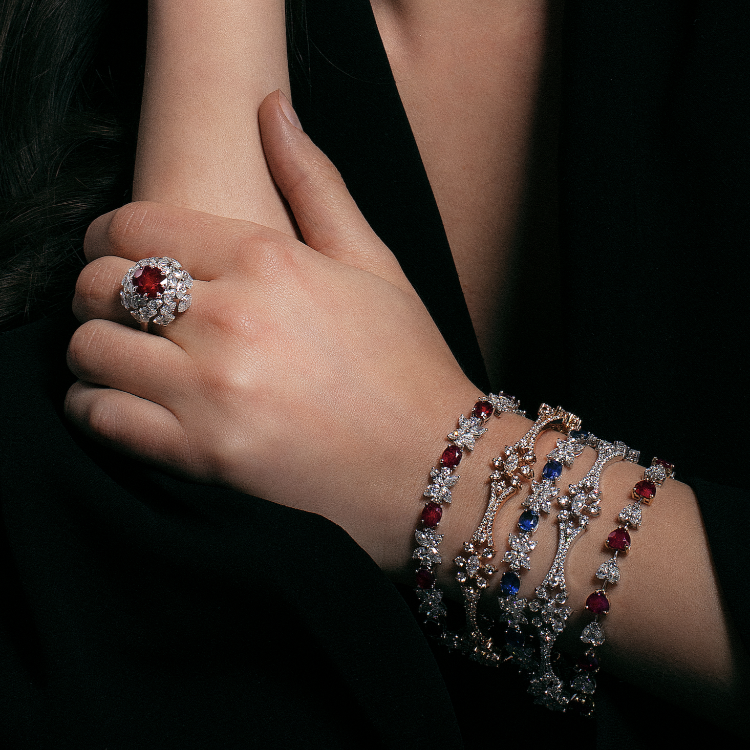 Ruby & Diamond Cocktail Ring | Diamond Ring | Jewellery Website