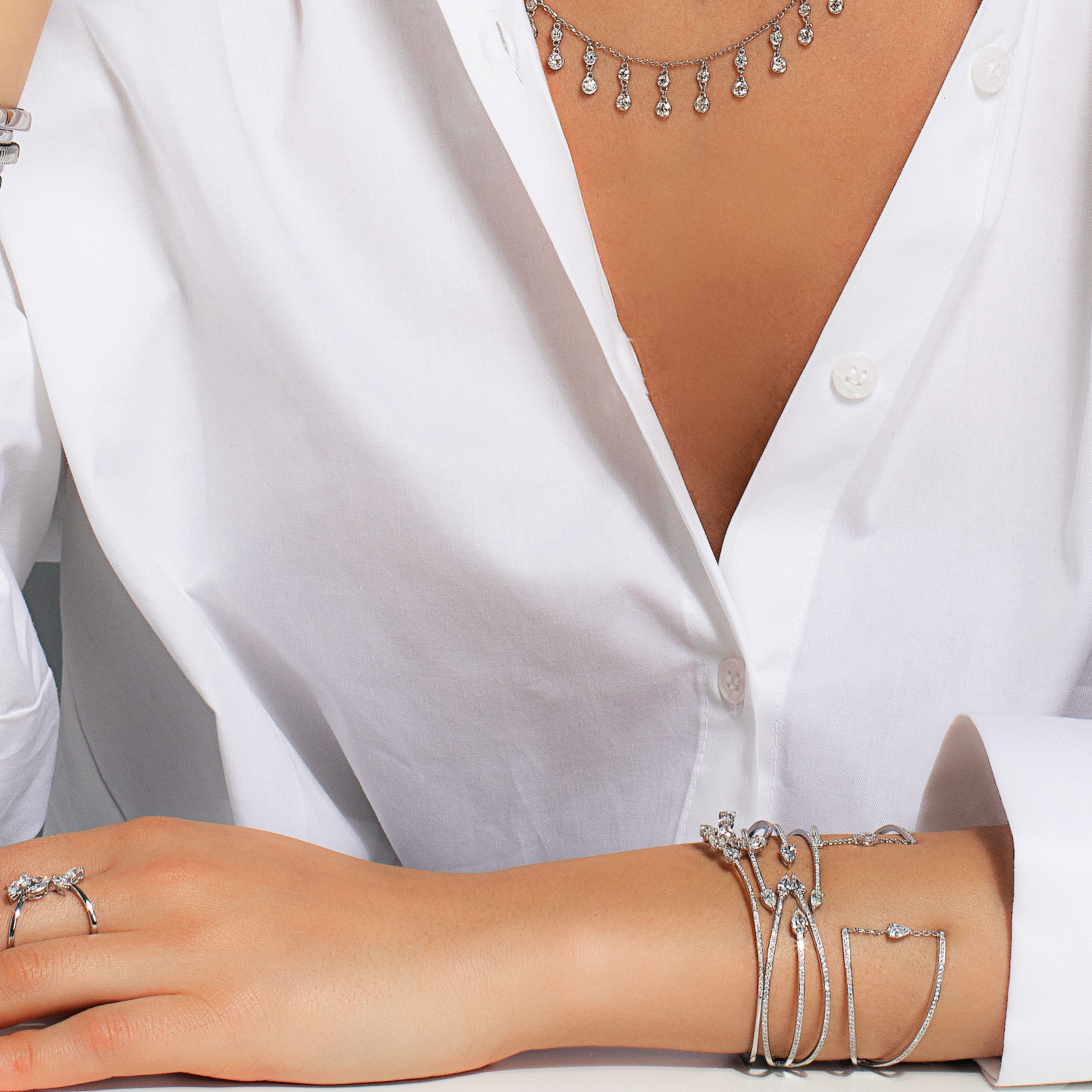 Wide Diamond Cuff Bracelets | Bracelet Chain | Bracelet Design