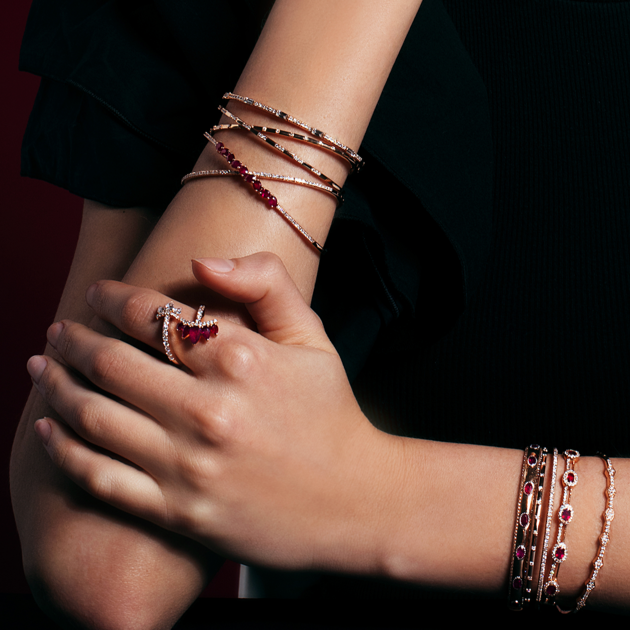 Crossover Diamond Cuff Bracelet | Bracelet Design | Buy Jewellery Online