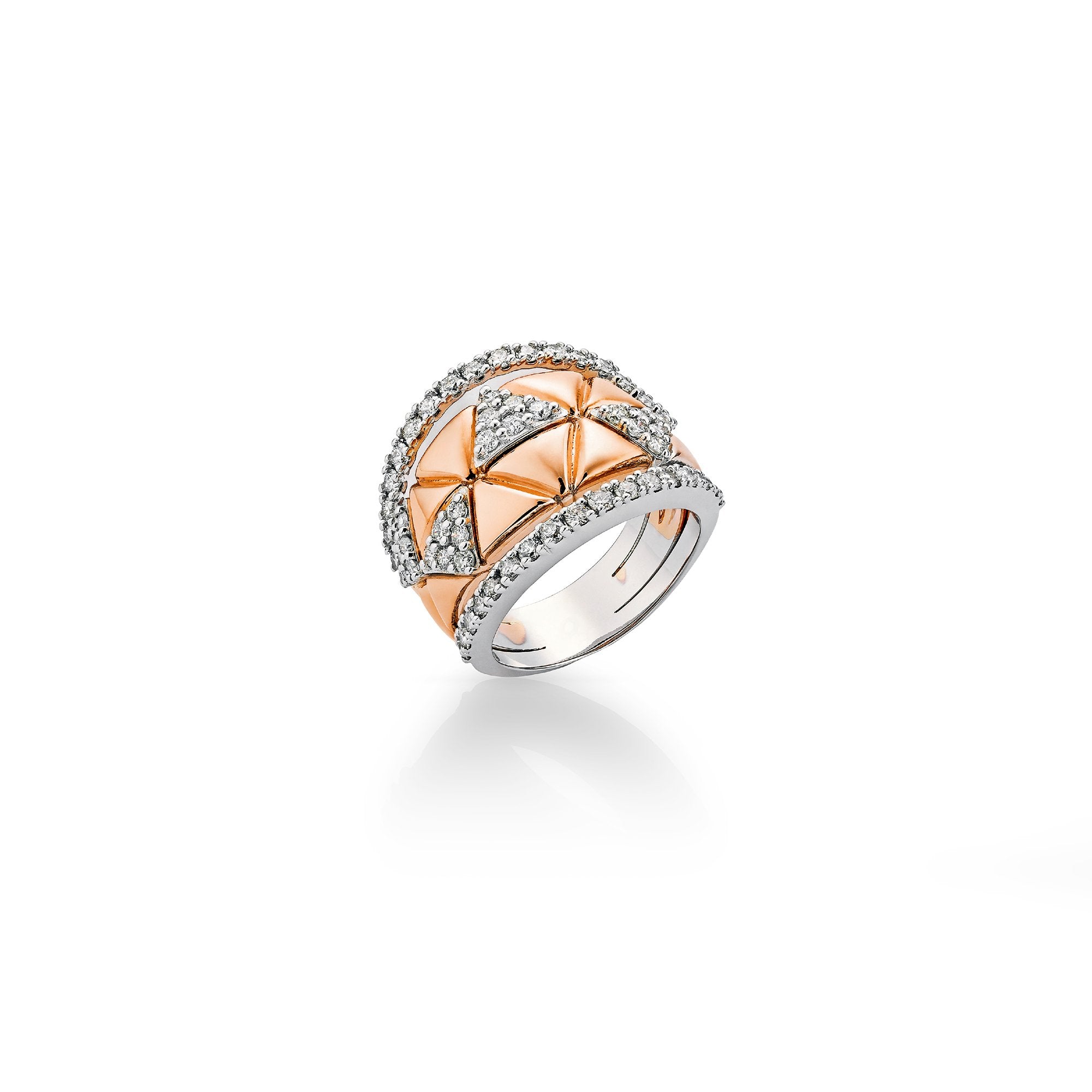 Okre by Yessayan - Rose & White Gold Diamond Ring | Buy Jewellery | Diamond Ring Online