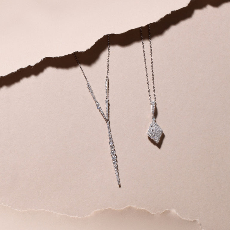 Diamond Line Necklace | Diamond Necklace | Jewellery Necklace
