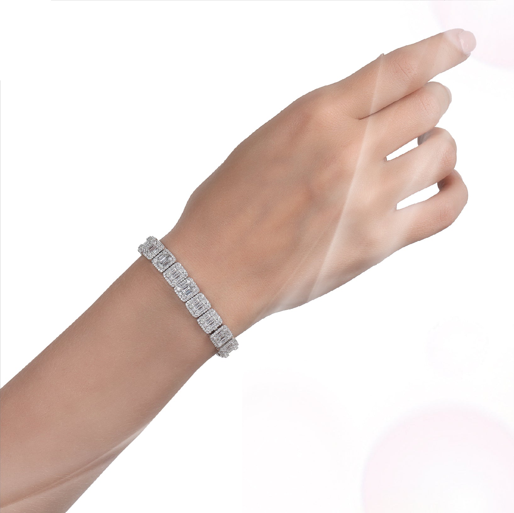 Diamante bracelet deals bridal